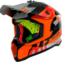 Мотокрос каска MT FALCON ARYA A4 MATT ORANGE