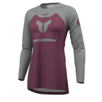 Дамско мотокрос джърси THOR RIDEMODE MENACE PURPLE/GRAY