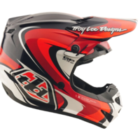 Детска мотокрос каска TROY LEE DESIGNS GP Pro Crossover Helmet - Black/Red
