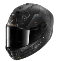 Каска SHARK SPARTAN RS CARBON XBOT BLACK/WHITE/GOLD