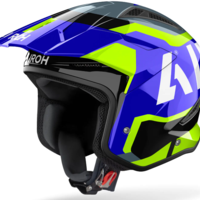 Kаска за скутер AIROH TRR II JUPITER BLUE/YELLOW GLOSS