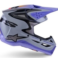 Детска мотокрос каска ALPINESTARS SM3 JETTSON GRAY/PUR/BLK