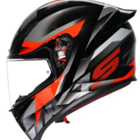 КАСКА AGV K1 S FASTLAP BLACK/GREY/RED
