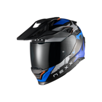 Адвенчър каска NEXX Y.TRAVL PRIMAL BLUE NEON MATT