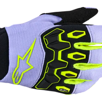 Детски мотокрос ръкавици ALPINESTARS FULL BORE V2 PURPLE/YELLOW