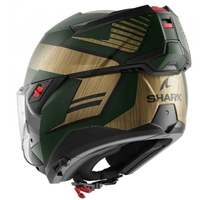 Модуларна каска SHARK OXO SIKTER Mat Green Chrome Gold
