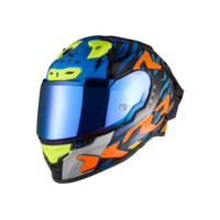 Каска NEXX X.R3R ZIGER ORANGE/BLUE