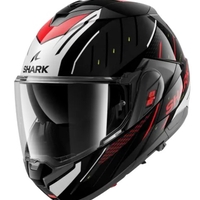 Модуларна каска SHARK OXO RYDGER Black/Silver/Red