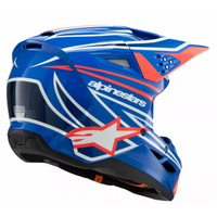 Детска каска ALPINESTARS SM3 WURX BLUE/RED/WT/BK