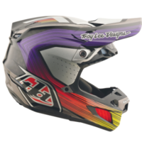 Mотокрос каска TROY LEE DESIGNS SE5 Carbon Stripes - Black/Violet