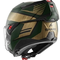 Модуларна каска SHARK OXO SIKTER Mat Green Chrome Gold