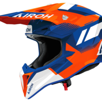 Мотокрос каска AIROH WRAAAP VISION ORANGE/BLUE GLOSS