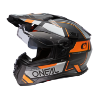 Ендуро каска D-SRS SQUARE V.24 BLACK/GRAY/ORANGE