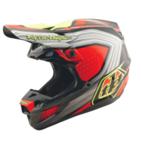 Mотокрос каска TROY LEE DESIGNS SE5 Composite Stripes - Black/Infra Red