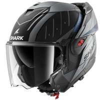 Модуларна каска SHARK OXO RYDGER Mat Anthracite Blue Black