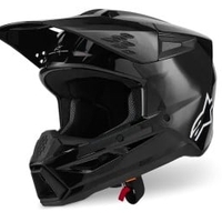 Мотокрос каска ALPINESTARS SM3 BLACK-GLOSS