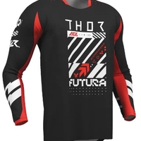 Мотокрос джърси THOR LAUNCHMODE FUTURA BLK/RED