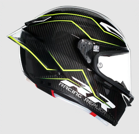 МОТО КАСКА AGV PISTA GP RR PERFORMANTE CARBON/YELLOW FLUO
