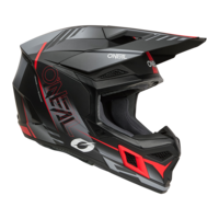 Мотокрос каска O'NEAL 3SERIES HAZE BLACK/GRAY/RED V.26