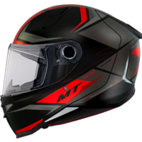 Каска MT REVENGE 2 S HATAX B5 BLACK/GREY/RED MATT