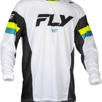 Мотокрос блуза FLY RACING Kinetic Prix- White/Black/Hi-Vis