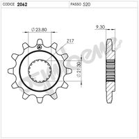 Предно зъбчато колело (пиньон) TROFEO 362062Z12