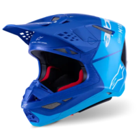 Мотокрос каска ALPINESTARS S-M10 FLOOD BLUE/BLK-CARB
