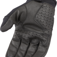 Кожени мото ръкавици ICON STORMHAWK - BLACK