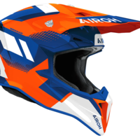 Мотокрос каска AIROH WRAAAP VISION ORANGE/BLUE GLOSS