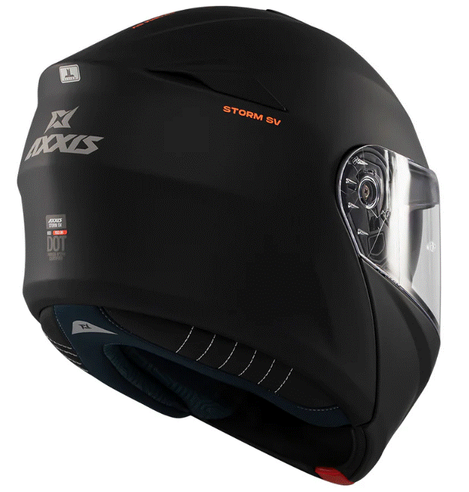 Отваряема каска AXXIS STORM S SV SOLID А1 МАТТ