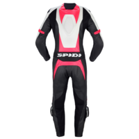 Дамски кожен мото екип SPIDI TRACK PERF PRO Black/Fuchsia