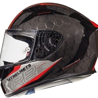 КАСКА MT KRE SNAKE CARBON 2.0 BLACK/RED