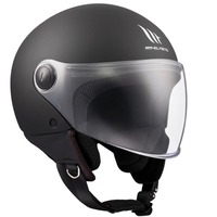 КАСКА ЗА СКУТЕР MT STREET S SOLID A1 MATT BLACK