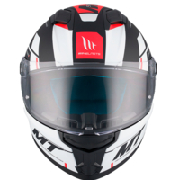 Каска MT STINGER 2 ZIVZE B5 MATT BLACK/WHITE/RED