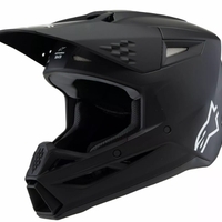 Детска мотокрос каска ALPINESTARS SM3 SOLID BLACK