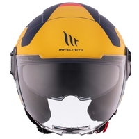 КАСКА ЗА СКУТЕР MT VIALE S SV BETA D3 MATT BLACK/YELLOW