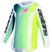 Детско мотокрос джърси Alpinestars FLUID PORTL GREEN/WHITE/BLACK