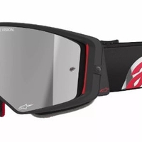 Мотокрос очила ALPINESTARS SUPERTECH CORP BLACK/RED MIRROR-SILVER