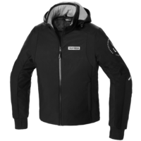 Текстилно мото яке SPIDI Hoodie Armor H2Out Black/White