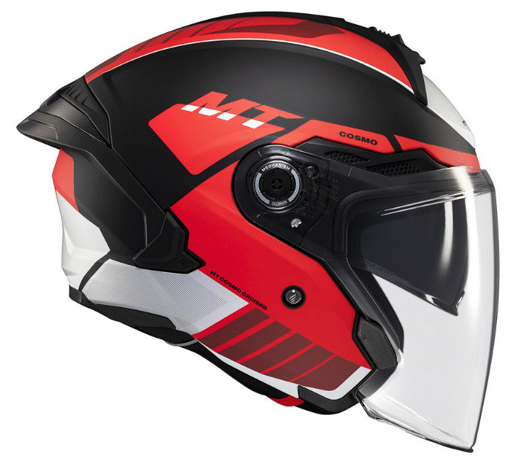 Скутер каска MT COSMO SV CRUISER B5 RED