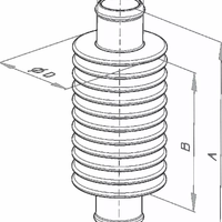 Допълнителен охладител KITE INLINE HEATEXCHANGER 14 5 Black