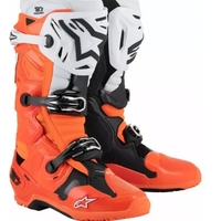 Мотокрос ботуши ALPINESTARS TECH 10 ENDURO ORANGE FLUO/BLACK/WHITE