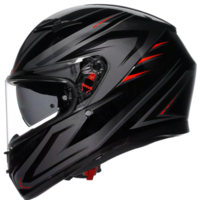 КАСКА  AGV K3 E2206 - SYTH BLACK/RED