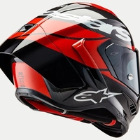 Каска ALPINESTARS Supertech R10 Team Black/Carb/Fluo Red/White