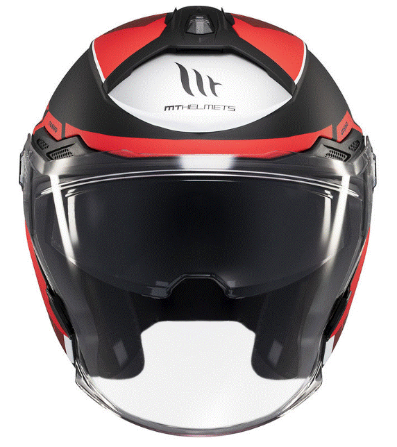 Скутер каска MT COSMO SV CRUISER B5 RED