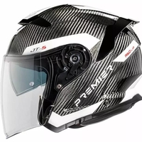 Скутерова каска Premier JT5 Carbon MA 8 BLACK/WHITE