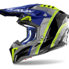 Каска AIROH AVIATOR 3 HIMA BLUE YELLOW