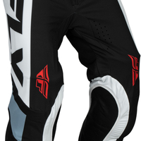 Мотокрос брич FLY RACING Lite- Black/White/Denim Grey