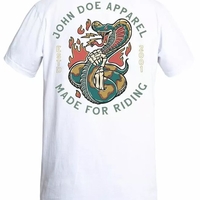Мото тениска JOHN DOE SNAKE II WH