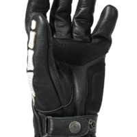 Кожени ръкавици JOHN DOE SKELETOR LEATHER BLACK/WHITE